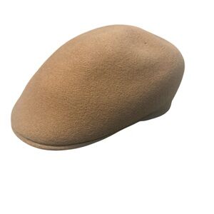 Kangol Carimac 100% Wool Flat Cap Brown Ivy Newsboy Hat Size M